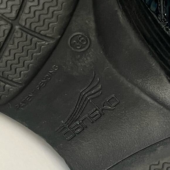 Dansko LT professional Clogs 36 US 6 Patent Blue Waves - Picture 11 of 12